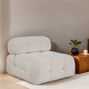 Křeslo / Jednomístná pohovka Bubble O1 - Beige obraz