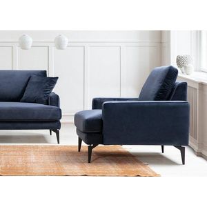 Křeslo ušák Papira Armchair - Navy Blue obraz