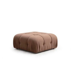 Taburet Bubble Pouffe - Brown Bouclette obraz