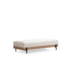 Puf Eti Oak Pouffe - White obraz