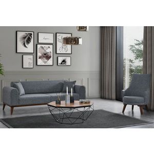 Křeslo ušák Cofi - Light Grey obraz