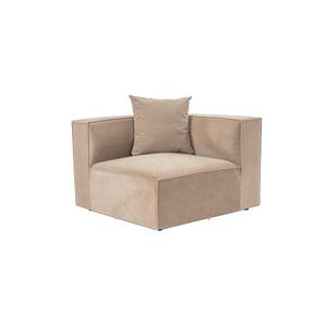 Křeslo / Jednomístná pohovka Sora 1R - Cappuccino v2 obraz