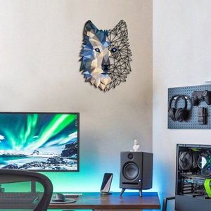 Dekorativní kovový doplněk na zeď Metal Wolf Wall Art - APT721 obraz