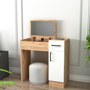 Toaletní stolek Inci - Atlantic Pine, White obraz