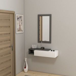 Příborník Vien - Anthracite, White obraz
