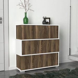 Botník Napolyon - White, Walnut obraz