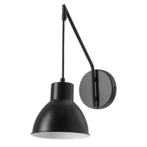 INEZZ 1x60W E27 černá nástěnná lampa, moderní nástěnná lampa do obývacího pokoje, ložnice nebo chodby, elegantní industriální design obraz