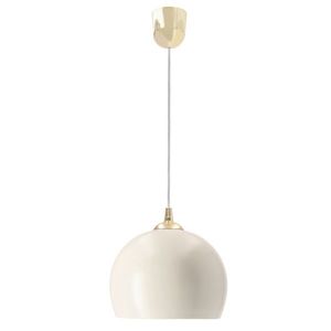 PONTE zlatá závěsná lampa 1x40W E27 elegantní stínidlo z máslového skla moderní svítidlo do obývacího pokoje, ložnice, kuchyně, jídelny obraz