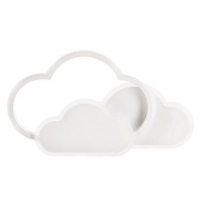 LED stropní svítidlo Clouds stropní svítidlo 24W 2800–6500K s dálkovým ovládáním, bílé stínidlo, nastavitelná barva světla, dětský pokoj, obývací pokoj obraz