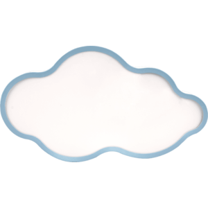Stropní svítidlo NUVOLA, modré, 18 W, LED, 3000 - 6000 K, bílé stínidlo, s dálkovým ovládáním obraz