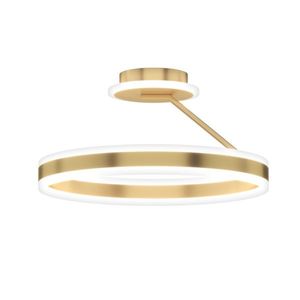 Stropní lampa RINEUS zlatá 20W LED bezbarvé krystaly PRŮMĚR 40CM obraz