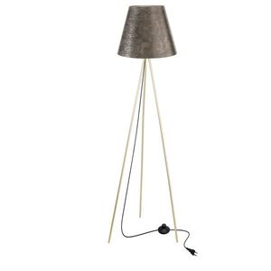 Stojací lampa PLATINO zlatá 1x40W E27 zlaté stínidlo obraz