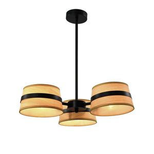 Stropní lampa Demy černá 3x40W E14 žluté stínidlo obraz
