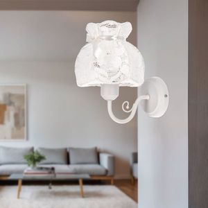ROSSINI bílá nástěnná lampa 1x40W E27 bílé stínidlo obraz