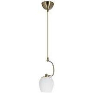 Závěsná lampa Serano patinovaná 1x60W E27 bílé stínidlo obraz