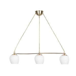 Závěsná lampa Serano patinovaná 3x60W E27 bílé stínidlo obraz