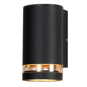 Zahradní lampa Senecio, fasádní trubice + kroužek 10, 5x16, 5cm černá 1x35W GU10 IP44 obraz