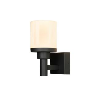 Zahradní lampa Saponia nástěnná lampa 17, 8x25cm černá 12W LED IP65 obraz