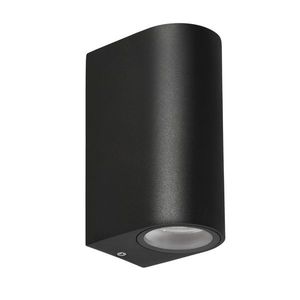 Zahradní lampa Lobelia, zaoblená fasáda, 9, 4x15cm, černá, 2x35W, GU10, IP44 obraz