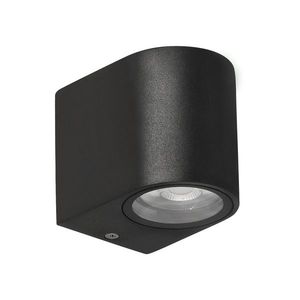 Zahradní lampa Lobelia, zaoblená fasáda, 9, 4x8cm, černá, 1x35W, GU10, IP44 obraz