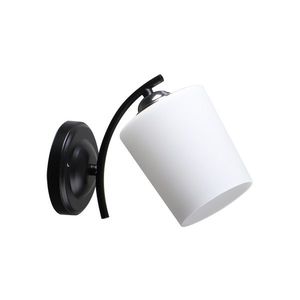Nástěnná lampa Esnyr Lamp, chrom+černá, 1x40, stínidlo E27, bílá obraz