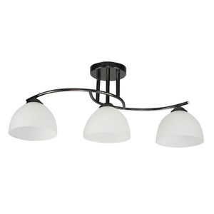 Stropní lampa Gracja Černá perla 3X40 E27 Bílé stínidlo obraz