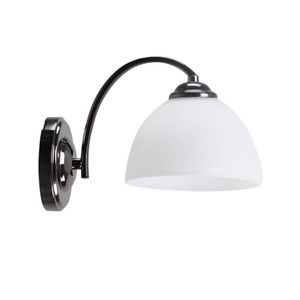 Nástěnná lampa Gracja Lamp Černá perla 1X40 E27 Bílé stínidlo obraz