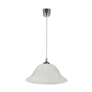 Závěsná lampa Vera Chrome 1x60W E27 Alabastrové stínidlo obraz