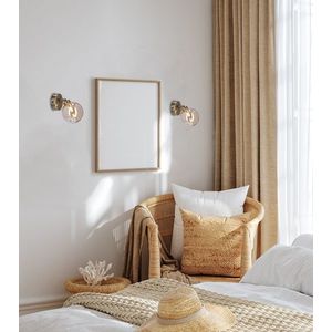 Nástěnná lampa Rodia patina 1x40W g9 s jantarovým stínidlem obraz