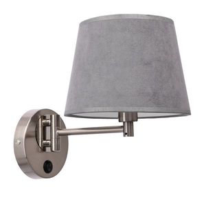 Nástěnná lampa Ibis saténová 1x40W E14 grafitové stínidlo obraz