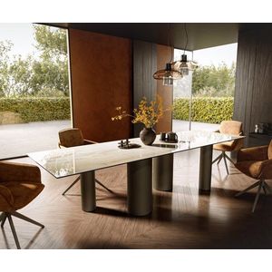 Jídelní stůl Edge 300x100 Keramika Laminam® Onice Oro ?Pilier obraz