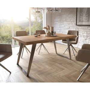 Jídelní stůl Edge 160x90 cm XL přírodní akácie live obraz