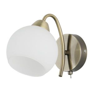 Nástěnná lampa NESTOR Patina 1x40W E27 bílé stínidlo obraz