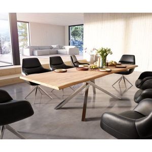 Jídelní stůl Edge 260x100 akácie přírodní křížová podnož obraz