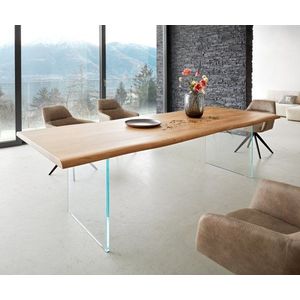 Jídelní stůl Edge 260x100 cm přírodní akácie live obraz