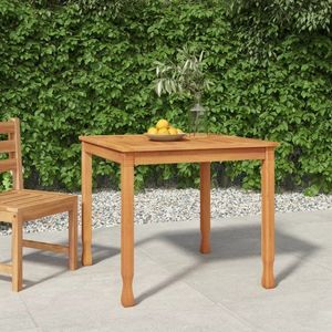 Zahradní jídelní stůl 85 x 85 x 75 cm masivní teak obraz