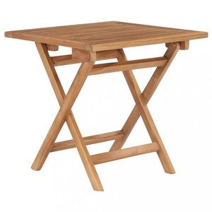 Skládací zahradní stůl 45 x 45 x 45 cm masivní teakové dřevo obraz