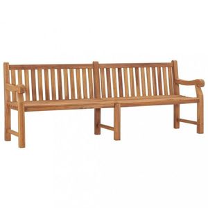 Zahradní lavice 228 cm masivní teakové dřevo obraz