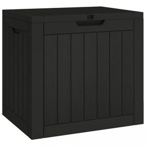 Zahradní úložný box Dekorhome Černá, Zahradní úložný box Dekorhome Černá obraz