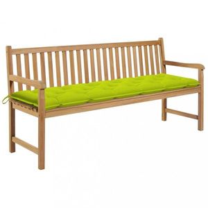 Zahradní lavice teak / látka Dekorhome obraz