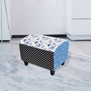 Taburet patchwork květiny Dekorhome obraz