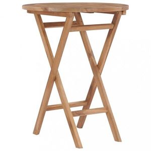 Skládací zahradní stolek 60 cm teakové dřevo Dekorhome obraz