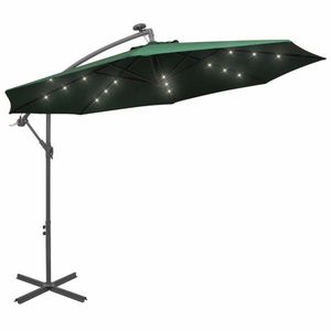 Konzolový slunečník s LED světly Ø 300 cm obraz