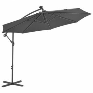 Konzolový slunečník s LED světly Ø 300 cm obraz