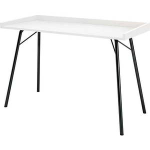 Pracovní stůl s bílou deskou 52x115 cm Rayburn – Woodman obraz