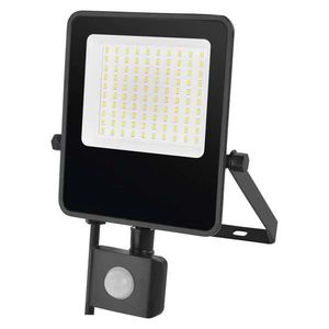 EMOS Černý LED reflektor s pohybovým čidlem 50W 150lm/W ZS2943 obraz
