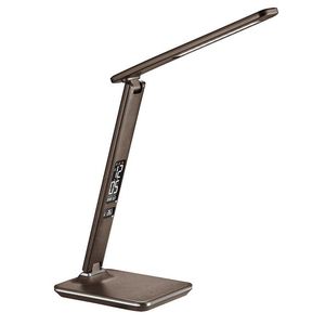 Solight LED stolní lampa 9W s displejem hnědá - VYSTAVENÝ VZOREK BEZ OBALU VYP315 obraz