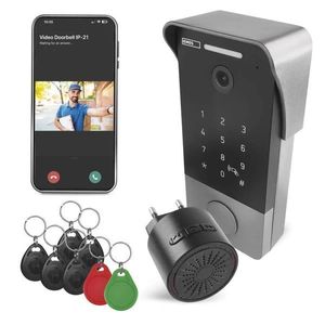 EMOS GoSmart Domovní videozvonek IP-21PoE s dveřním zámkem s WiFi H4034 obraz