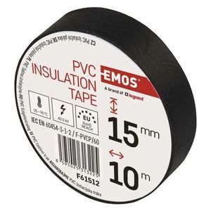 EMOS Izolační páska PVC 15mm x 10m, černá F61512 obraz