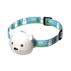 EMOS Dětská LED nabíjecí čelovka medvěd 80lm, 7m P3543 obraz